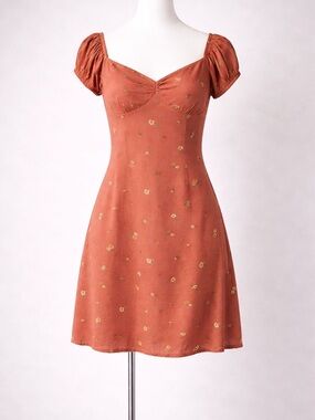 O'Neill Peach Floral Mini Dress